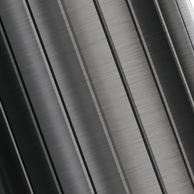 BRAUER Stripe Robinet de fontaine - apparent - bec courbé - gunmetal brossé PVD
