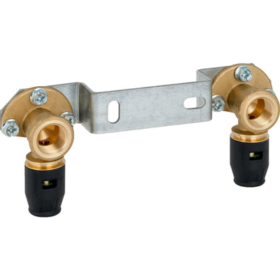 Geberit Pushfit Muurplaat binnendraad messing 2x16mm 1/2