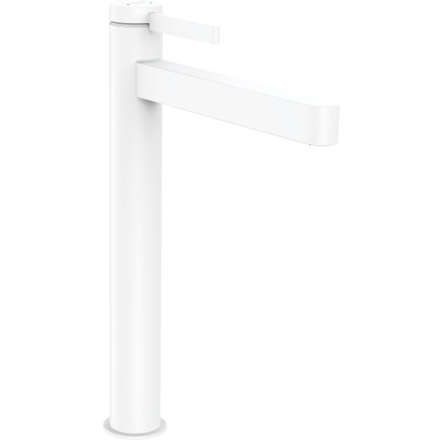 Hansgrohe Finoris 1 greeps wastafelkraan - 260 met afvoerplug - mat wit