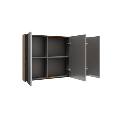 Saniclass Holz Frame armoire de toilette – 100 x 63 x 16 cm – Noyer pur
