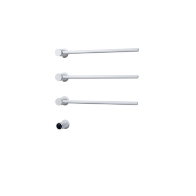 Rosani THREE Radiateur sèche-serviettes électrique - 52x54x13cm - 30 watts - blanc mat