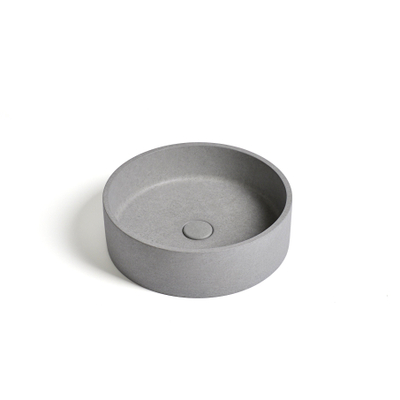 Ideavit Ora Vasque à poser 39x39x12cm Béton Rond Grey