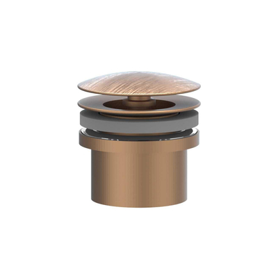 IVY Design Bouchon de vidage - toujours ouvert - ACIER INOXYDABLE 316 - cuivre brossé mat PVD