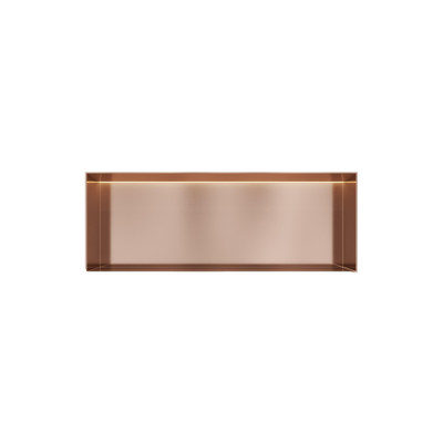 Hotbath &MORE Inbouwbox of inbouwnis - 30x80x10 - frameless + LED - PVD - geborsteld koper