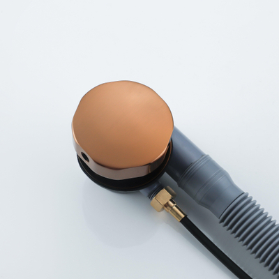 FugaFlow Eccelente Acces Ensemble de vidage de baignoire - commande rotative - prolongé - cuivre brossé