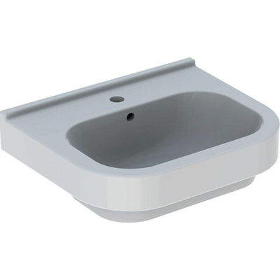 Geberit 300 Basic wastafel - 55cm - 1 kraangat - met overloop - wit