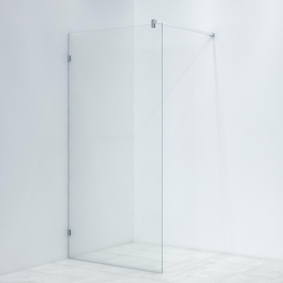 Saniclass Bellini Inloopdouche - scharnierbevestiging - 100x200cm - 8mm veiligheidsglas - anti kalk - chroom