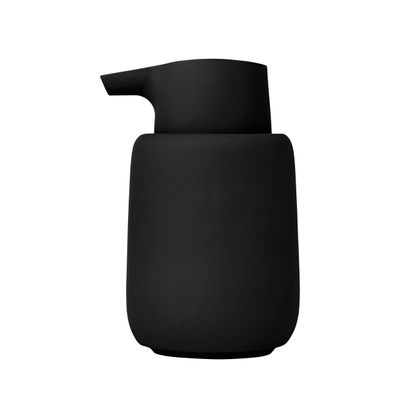 Blomus Sono Distributeur savon - 9.5x8.6x14.5cm - céramique - Black