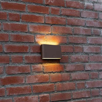 QAZQA Batt Applique murale - 17.5x9x3 cm - incl. LED - IP65 - rouille mate (cuivre)