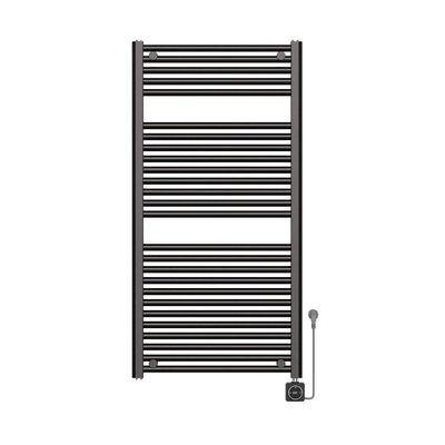 Wiesbaden Elara Elektrische radiator Smart WiFi - 118.5x60cm - PVD - gunmetal (antraciet)