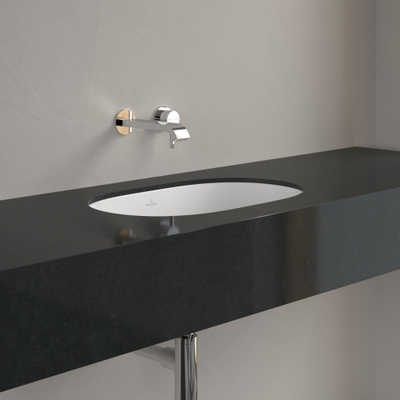 Villeroy & Boch O.novo onderbouwwastafel - 53x32cm - met overloop - zonder kraangatbank CeramicPlus - White Alpine (glans wit)