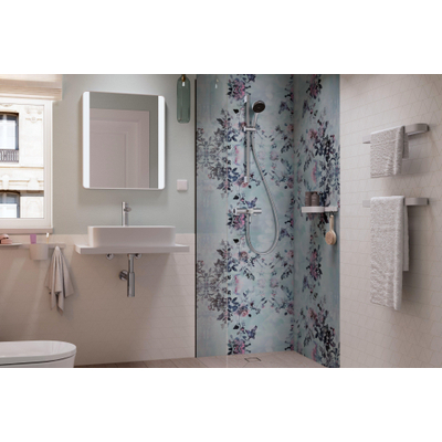 Hansgrohe Xarita Lite Q Miroir - 60x70cm - éclairage led - Vertical - interrupteur mural - Blanc mat