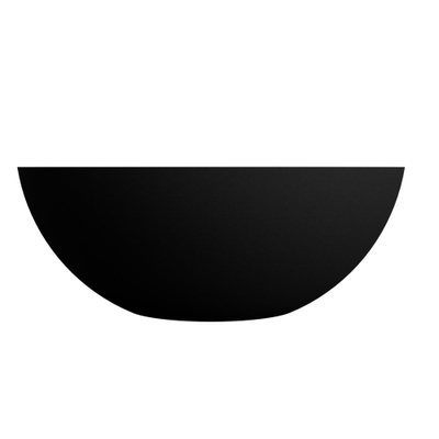 Arcqua Prince vasque 38cm marbre coulé noir mat