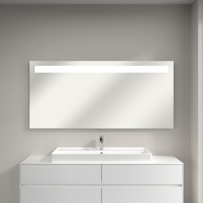 Villeroy & Boch More To See spiegel met geïntegreerde LED verlichting horizontaal 3 voudig dimbaar 160x75x4.7cm