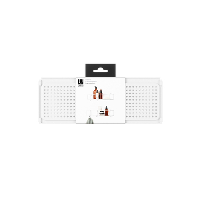 Umbra Cubiko panier de douche 32x12x10cm set de 2 fer blanc