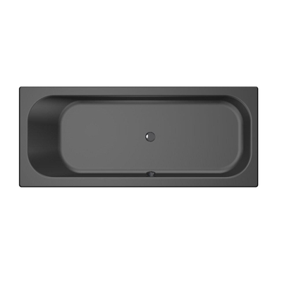 Xenz Aruba Baignoire - 190x80x48 - bonde Centrale - acrylique - ebony