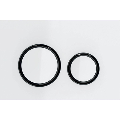 Geberit Sigma21 panneau de commande pour toilettes / urinoirs 24,6x16,4cm noir chrome / blanc