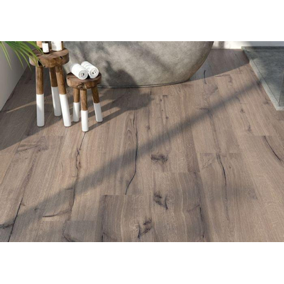 Cifre Nordik Walnut Carrelage sol et mural marron 30x120cm Noix parquet en céramique