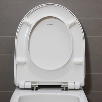 Duravit DuraStyle Basic WC-zitting 37.3x43x4.3cm met softclose Kunststof wit Glanzend OUTLETSTORE