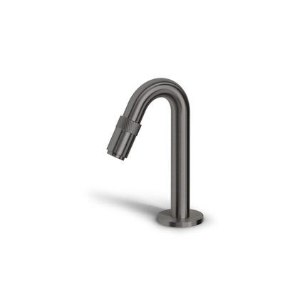Clou Freddo Robinet de lavabo d’angle - 15,5 cm - montage en saillie - 1 trou - gunmetal brossé