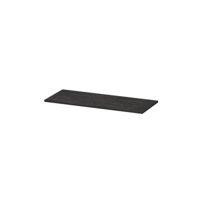 INK Topdeck Wastafelblad - 100x40x2cm - tbv onderkast - MFC - Houtskool eiken