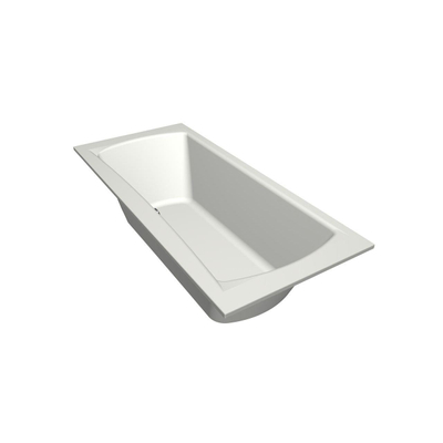Xenz Robijn Duobad - 180x80x48 - afvoer Midden - acryl - wit mat
