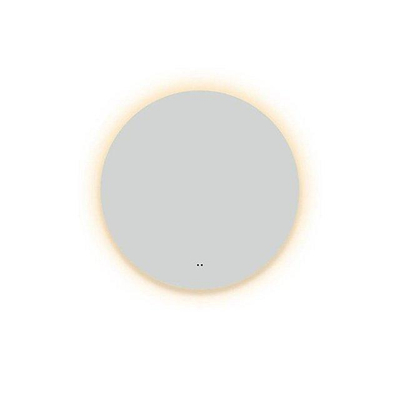 FugaFlow Eccelente Arredo Miroir Salle de Bain - rond - diamètre 120cm - éclairage LED indirect - chauffe-miroir - interrupteur