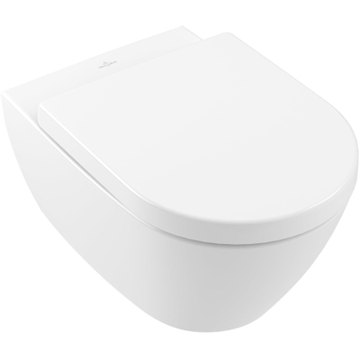 Villeroy & Boch Subway 2.0 WC suspendu 56 cm directflush à fond creux avec abattant Saniclass QuickRelease et softclose - Blanc