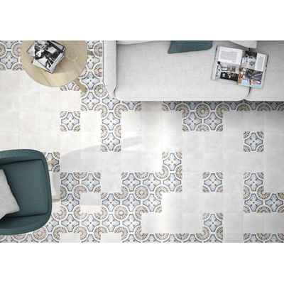Cifre Ceramica Adobe Decor carrelage mural et de sol - 20x20cm - Carré - 8.5mm - Monza White