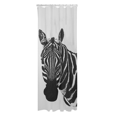 Sealskin zebra rideau de douche 180x200 cm peva noir/blanc