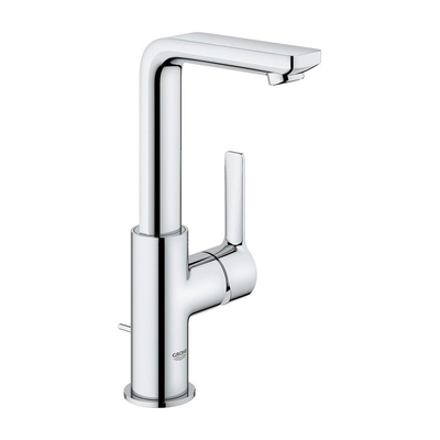 Grohe Lineare New Waterbesparende Wastafelkraan - L-Size - met waste - draaibare gegoten uitloop - chroom