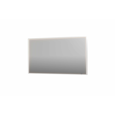 INK SP19 miroir - 140x4x80cm rectangulaire dans cadre en acier incl dir LED - chauffage - changement de couleur - dimmable et interrupteur - blanc mat