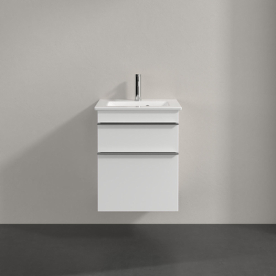Villeroy & Boch venticello fonteinonderbouwkast - met 2 laden - voor fontein - 46.6x42.6x59cm - glans wit