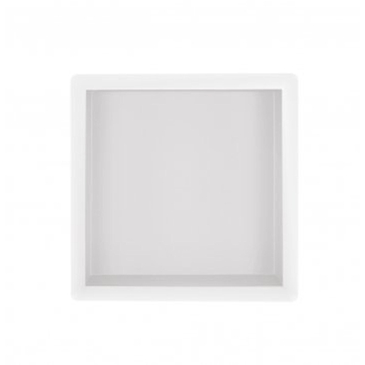 Fortifura Galeria luxe inbouwnis - 30x30x10cm - met flens - mat wit