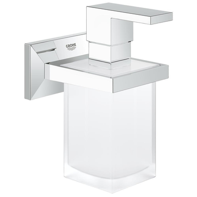 GROHE Allure Brilliant Distributeur de savon - 150 ml - avec support - verre - chrome