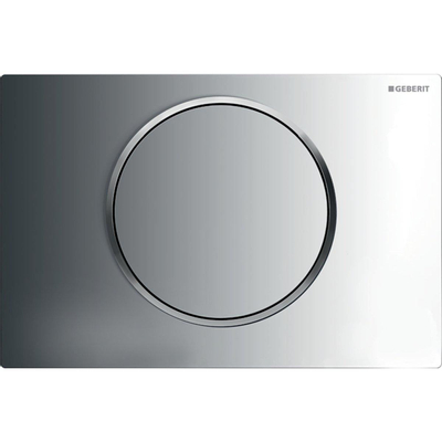 Geberit Sigma10 bedieningsplaat - spoel-stop spoeling - rond - glans mat chroom