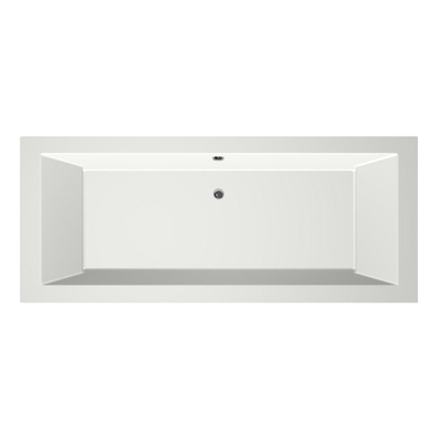 Xenz Society Baignoire duo - 190x80x53 - bonde centrale - acrylique - blanc mat