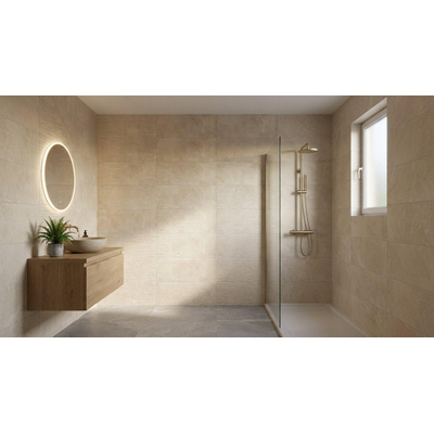SAMPLE Terravito Unicoa wandtegel - 90x30cm - 10.5mm - gerectificeerd - Crème
