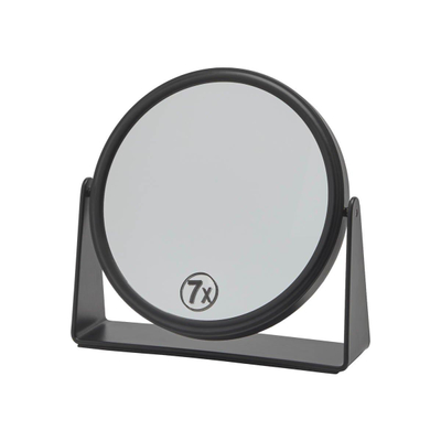 Aquanova Forte miroir grossissant – rond Ø 18,8 cm – double face, grossissement 7x – Black