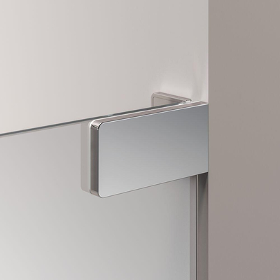 Sealskin Pure Paroi de douche à l'italienne - 120x200cm - verre clair - 8mm - traitement anticalcaire - argent brillant