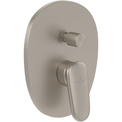 Villeroy & Boch Antao 1 greeps inbouwkraan - met omstel - Brushed Nickel (rvs)
