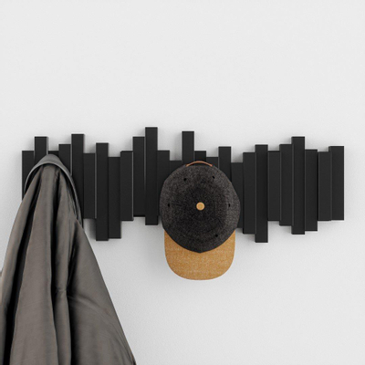 Umbra Sticks patère 49x18x3cm Matière synthétique Noir