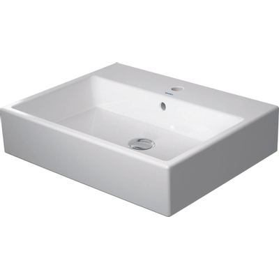 Duravit Vero air Wastafel - geslepen - met kraangat - met overloop - 60x47cm - met wondergliss - inclusief bevestiging - wit