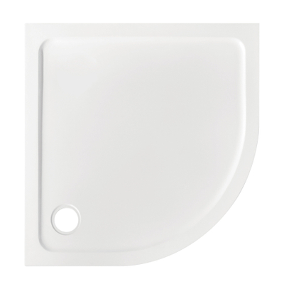 Adema Dawn douchebak - 90x90x4cm - kwartrond SMC - glans wit OUTLETSTORE