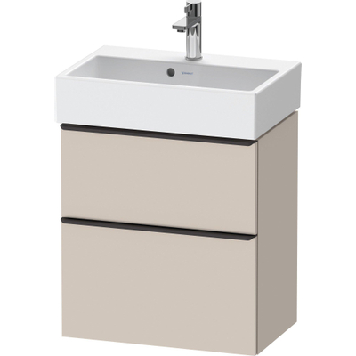 Duravit D-neo Meuble sous vasque 58.4x37.2x62.5cm 2 tiroirs Taupe mat