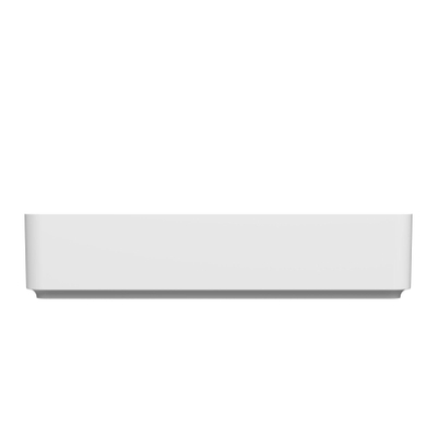 Arcqua Case vasque à poser - 60x26cm - Rectangulaire - Marbre de synthèse Blanc Mat