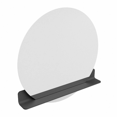 Miroir de salle de bain Mondiaz SPOT - rond 90cm - plan de miroir - couleur Gris Foncé
