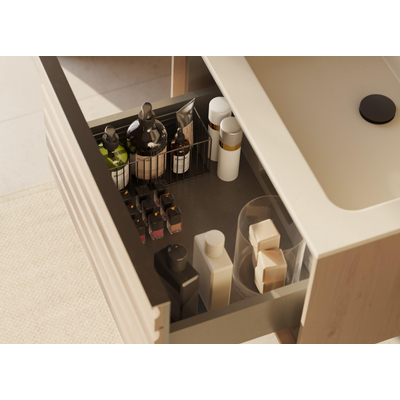 Differnz Elin Meuble sous lavabo - 60x35.5x45.8cm - chêne clair