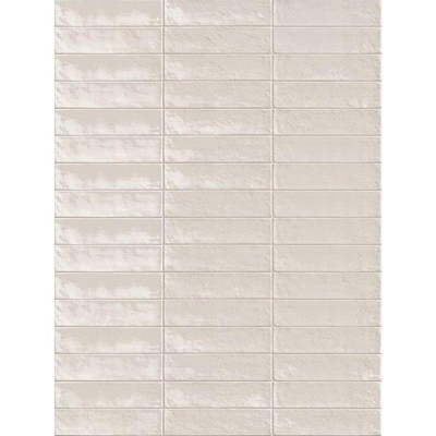 ÉCHANTILLON Ceralto Ivarno Grain Carrelage mural 6x24cm 10mm Bianco