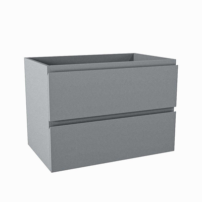 Mondiaz HAY wastafelonderkast - 70x45x50cm - 2 lades - softclose - Plata